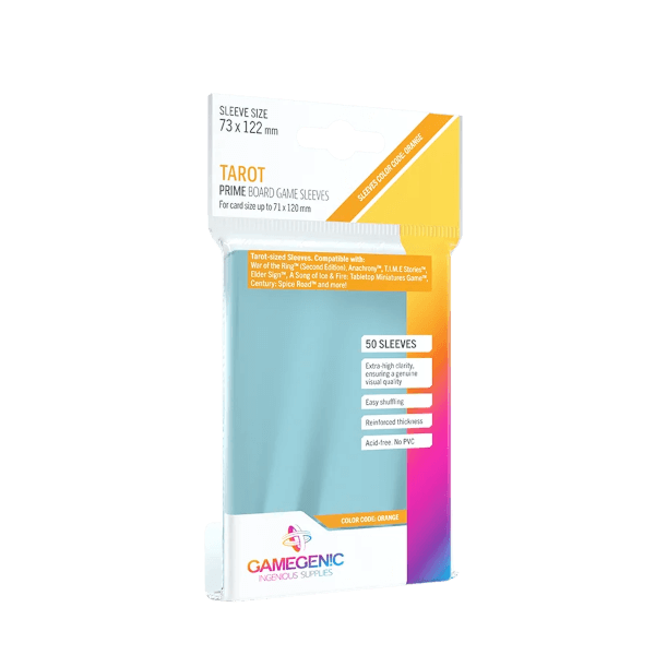 PRIME Tarot-Sized Sleeves Clear (50 Stück) - 73 x 122 mm