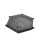 Magnetic Dice Tray Hexagonal Black&Gray