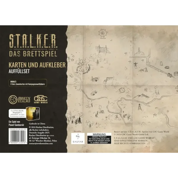 STALKER: Das Brettspiel – Karten und Aufkleber Auffüllset