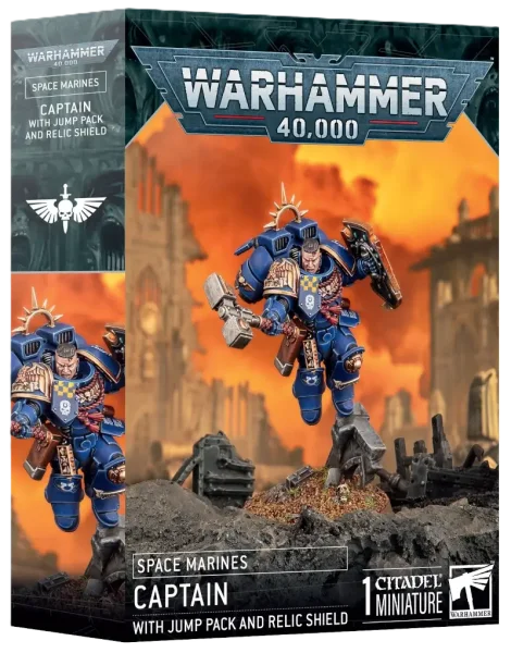 Space Marines: Captain with Jump Pack and Relic Shield